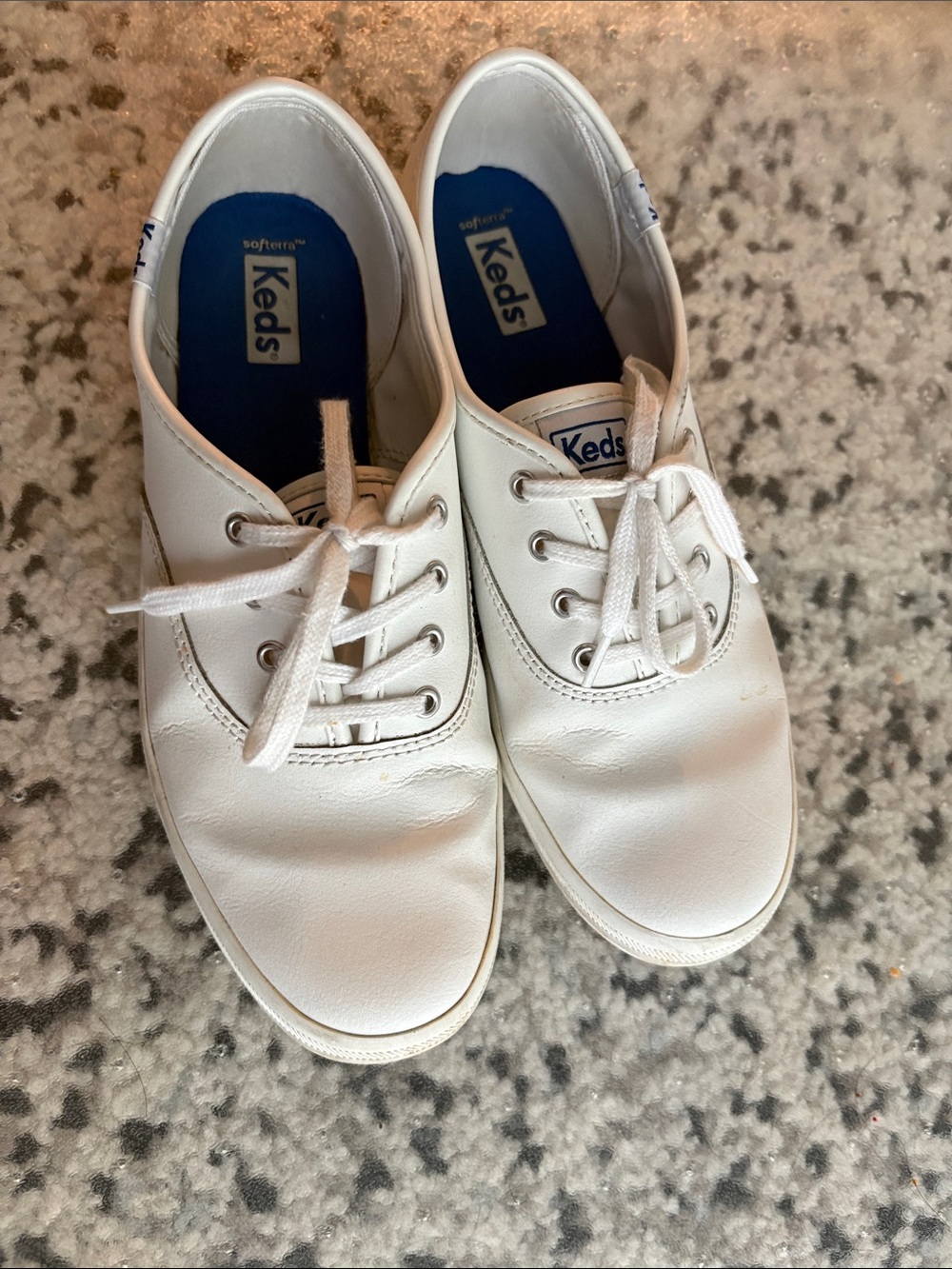 Keds White Canvas Low-Top Sneakers